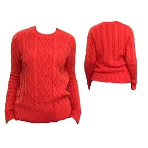 Size small Jeanne Pierre burnt orange sweater